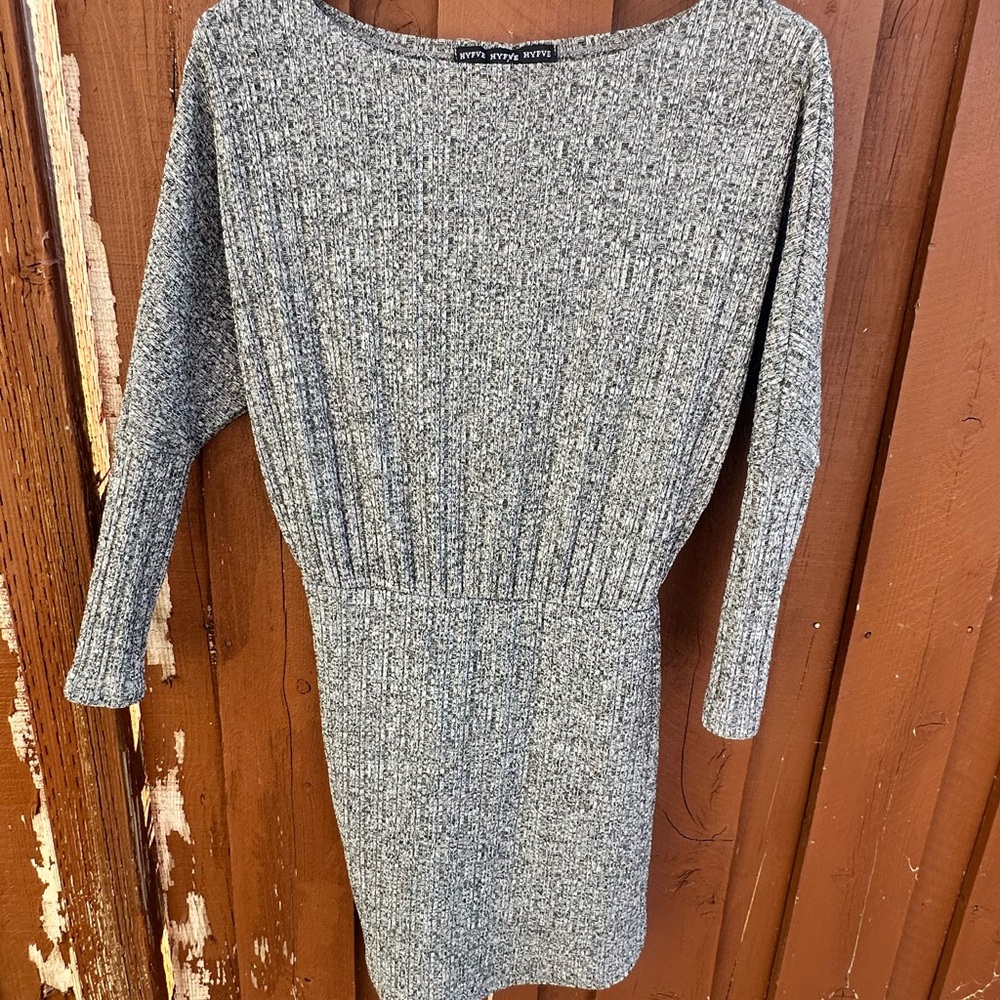 HYFVE Heather Gray Long Sleeve Dress